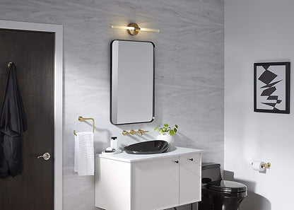 KOHLER 26052-BLL Essential 24" x 34" Rectangular Wall Mirror, Large Rectangle Bathroom Mirror, Vanity Mirror with Frame