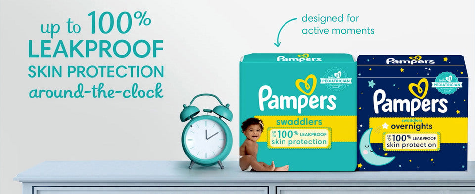 Pampers Swaddlers Overnight Diapers Size 3, 116 Count