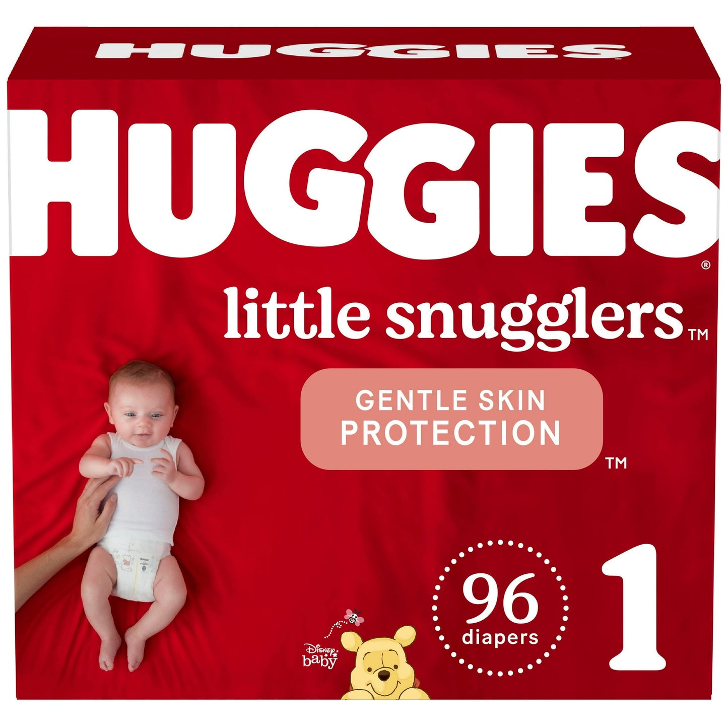 Huggies Little Snugglers Baby Diapers, Size 1, 96 Count