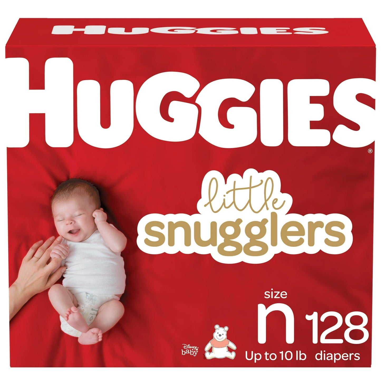 Huggies Little Snugglers Baby Diapers, Size Newborn, 128 Count