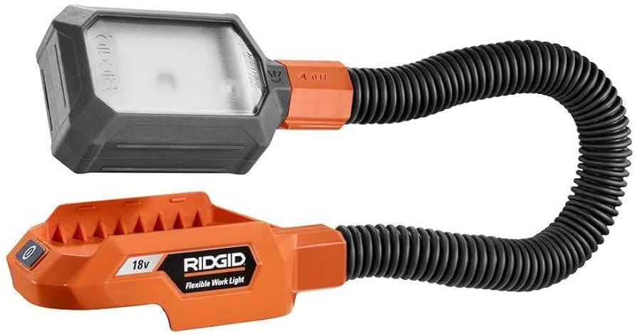 Ridgid 18v flexible dual mode LED worklight (Tool-Only, Battery and Charger NOT Included)