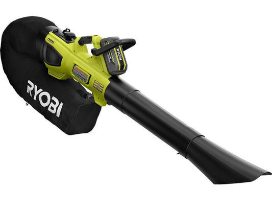 40-Volt HP Brushless 100 MPH 600 CFM Cordless LEAF MULCHER/ VACUUM with Leaf Bag (Tool Only)