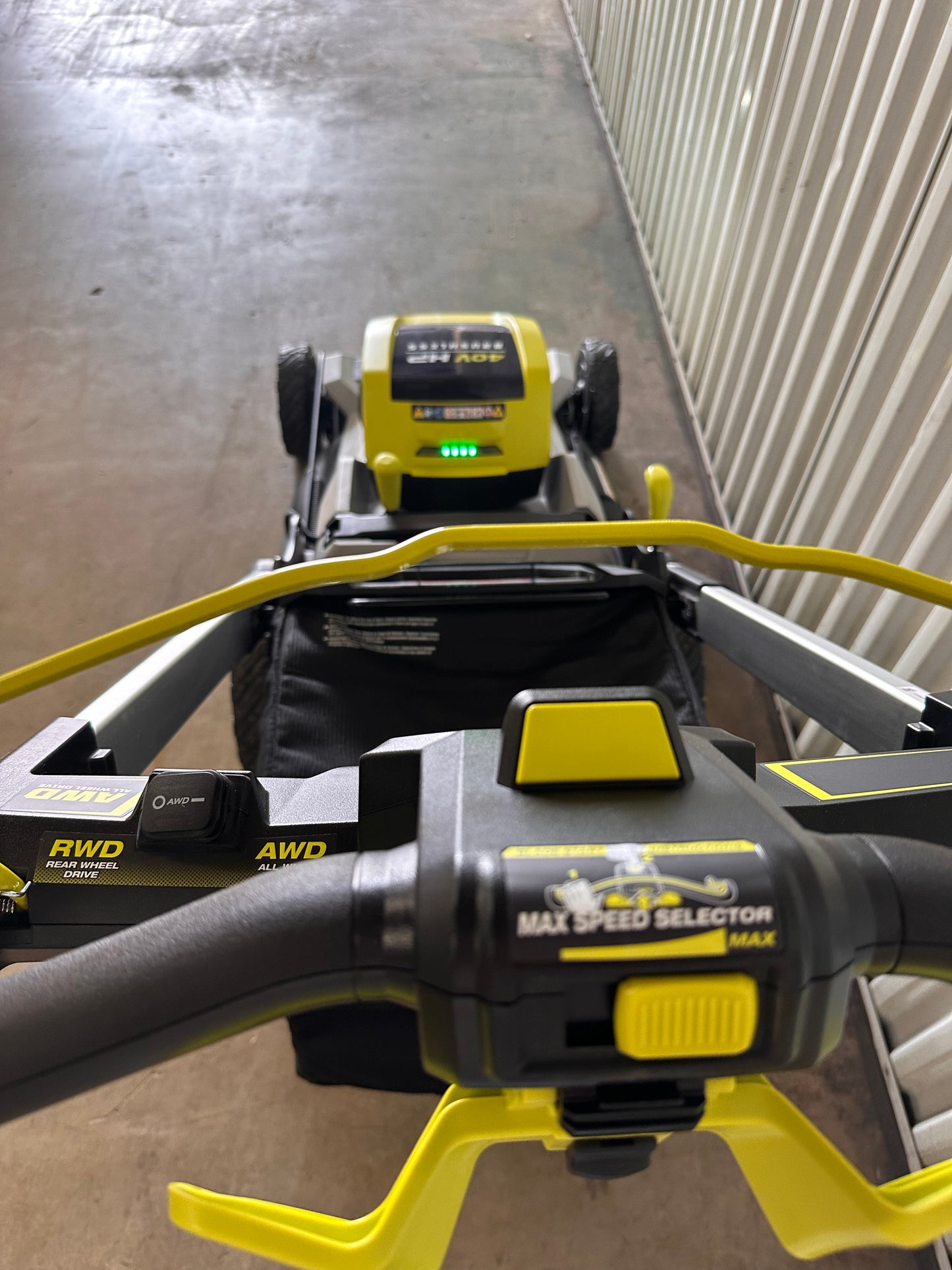 RYOBI 40V HP Brushless Whisper Series 21. in Walk Behind Self-Propelled All Wheel Drive Mower - (2) 6.0 Ah Batteries & Charger