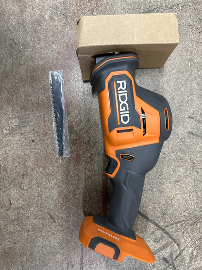 RIDGID Reciprocating Saw 18V One-Handed SubCompact Brushless Cordless Tool Only