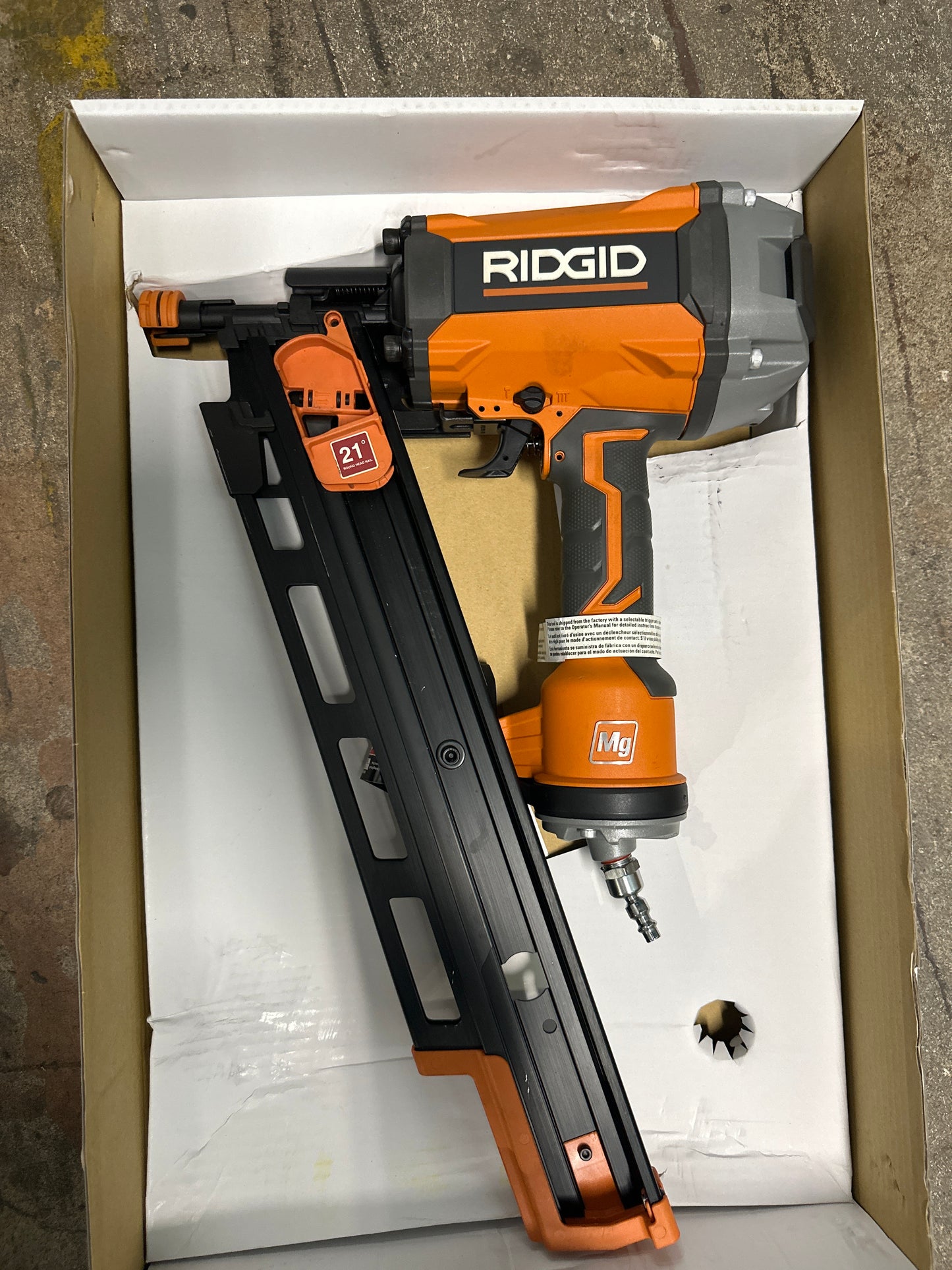 RIDGID 21 Degree 3-1/2 in. Round-Head Framing Nailer